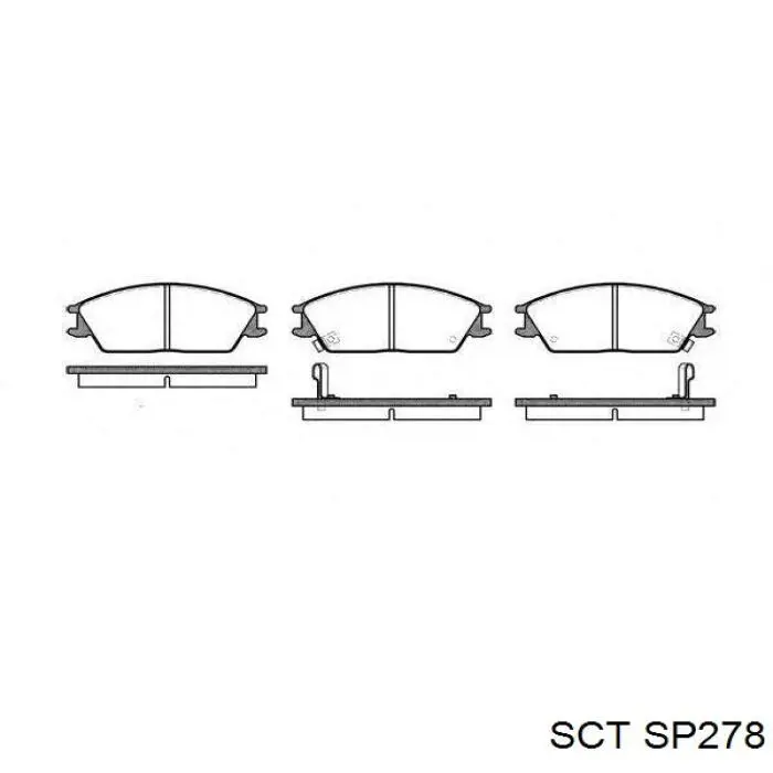 Тормозні колодки SCT SP278