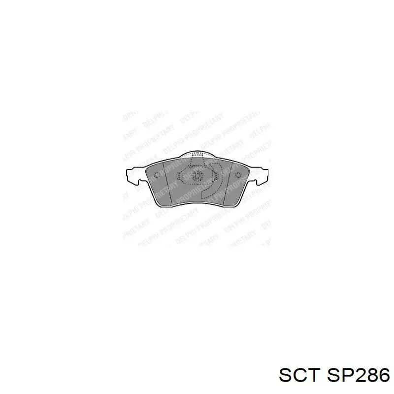 Гальмівні колодки SCT SP286 ціна, від 19.02 USD