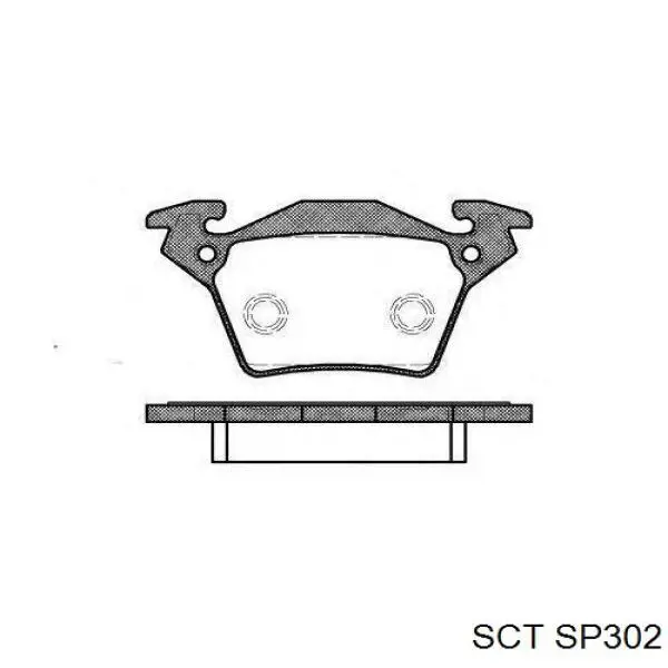 Купити SP302 SCT Задні колодки