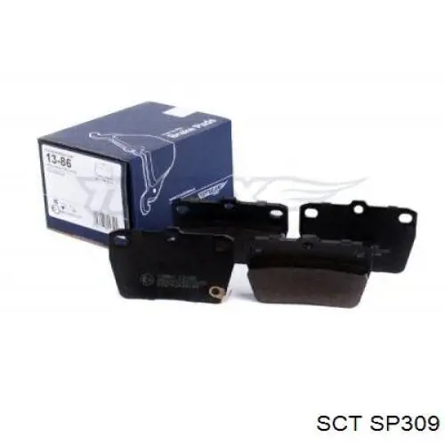 Задні гальмівні колодки SCT SP309 ціна, від 12.54 USD