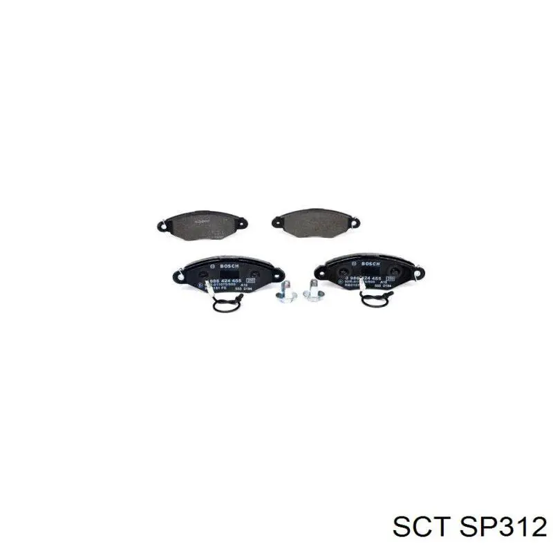 SP312 SCT Передні гальмівні колодки