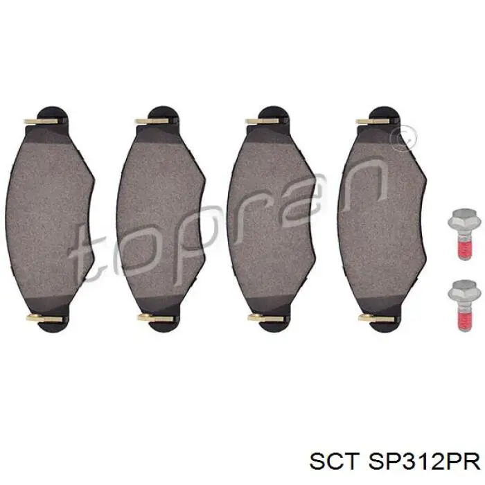 Передні тормозні колодки SP312PR SCT