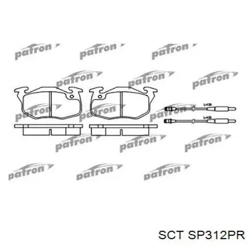 Гальмівні колодки SCT SP312PR ціна, від 17.58 USD