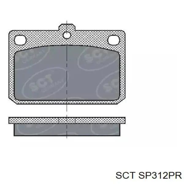 Гальмівні колодки SCT SP312PR ціна, від 17.58 USD