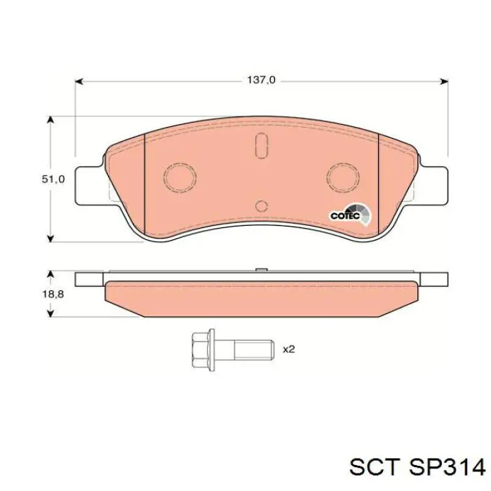 Гальмівні колодки Samko 5SP1327 ціна, від 15.74 USD