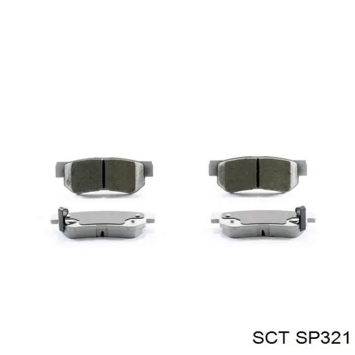Задні гальмівні колодки SCT SP321 ціна, від 20.74 USD