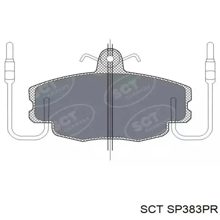 Передні тормозні колодки SP383PR SCT