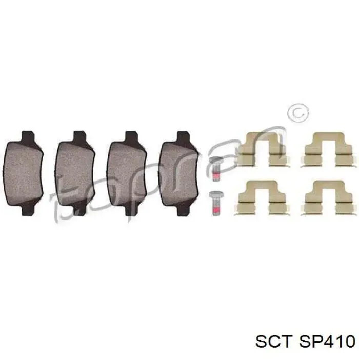 Задні гальмівні колодки SP410 SCT