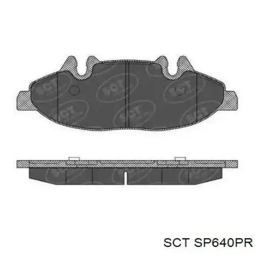 Купити SP640PR SCT Колодки гальмівні передні, дискові