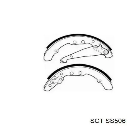 Колодки гальмові задні, барабанні SCT SS506 ціна, від 19.16 USD