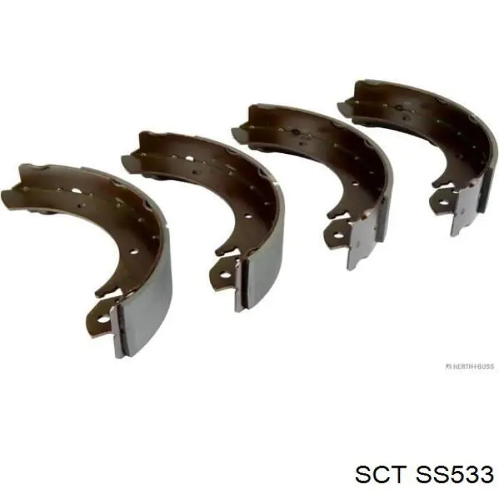 Колодки гальмові задні, барабанні SCT SS533 ціна, від 24.34 USD