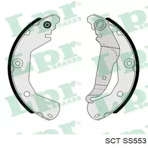 Колодки гальмові задні, барабанні SCT SS553 ціна, від 15.91 USD