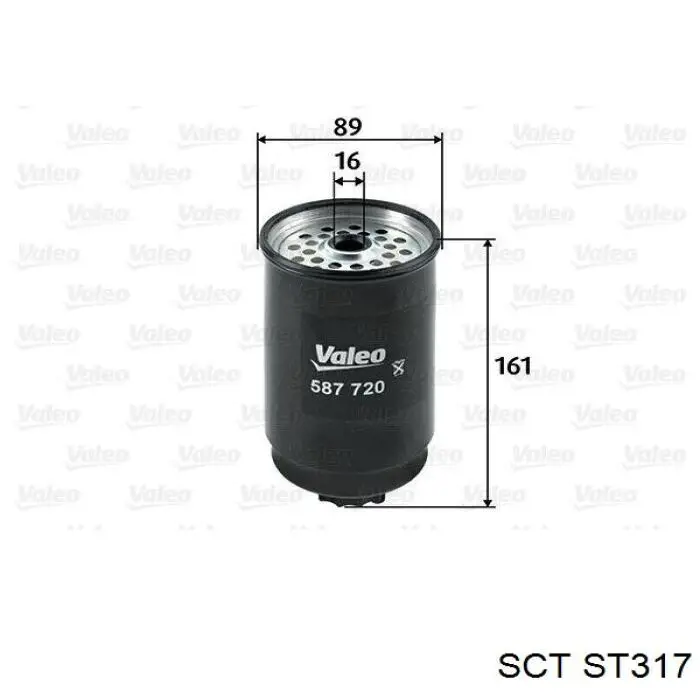 ST317 SCT фільтр паливний