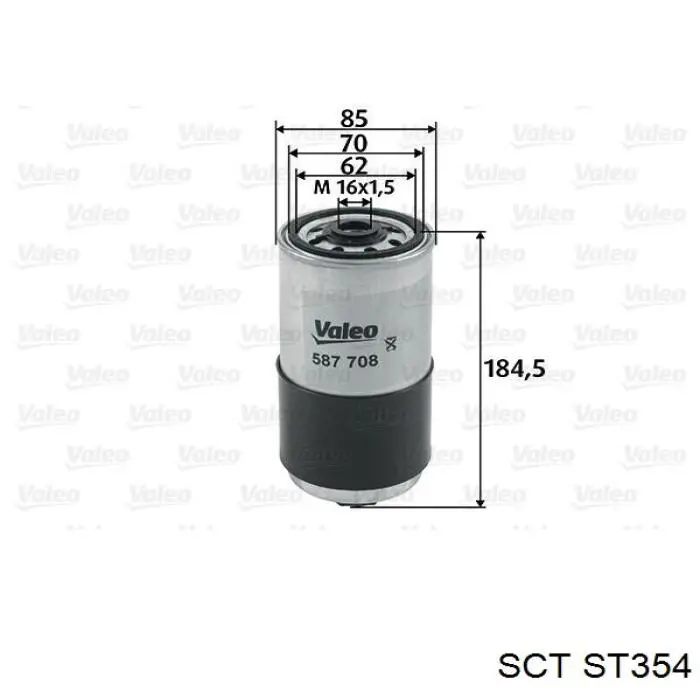 Паливний фільтр ST354 SCT