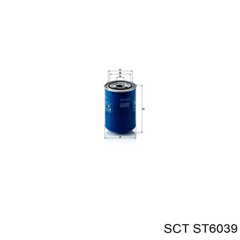 Фільтр паливний SCT ST6039