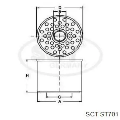 ST701 SCT Фільтр палива