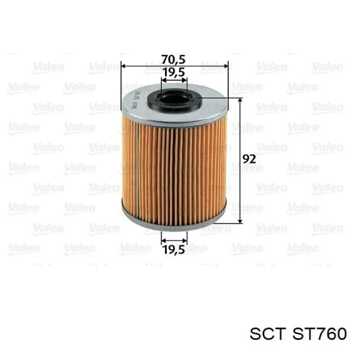 Паливний фільтр ST760 SCT