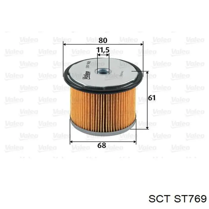 Паливний фільтр ST769 SCT