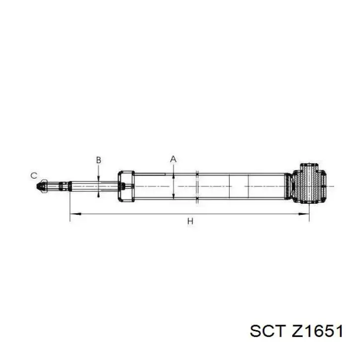Амортизатори задні Z1651 SCT