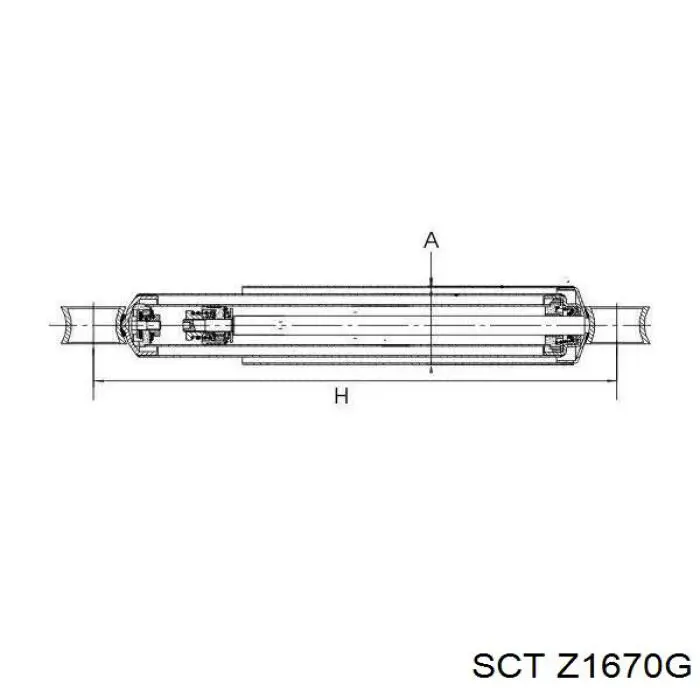 Задній амортизатор SCT Z1670G