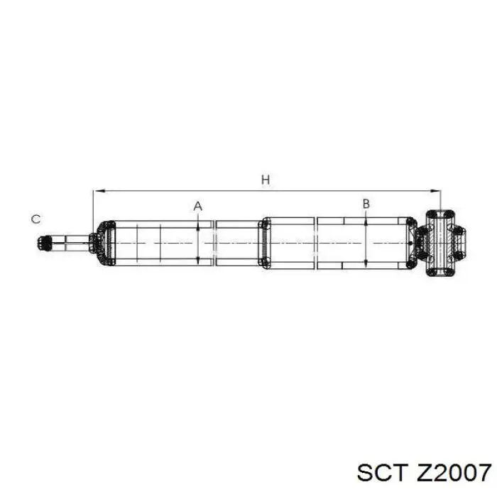 Амортизатор передній Z2007 SCT