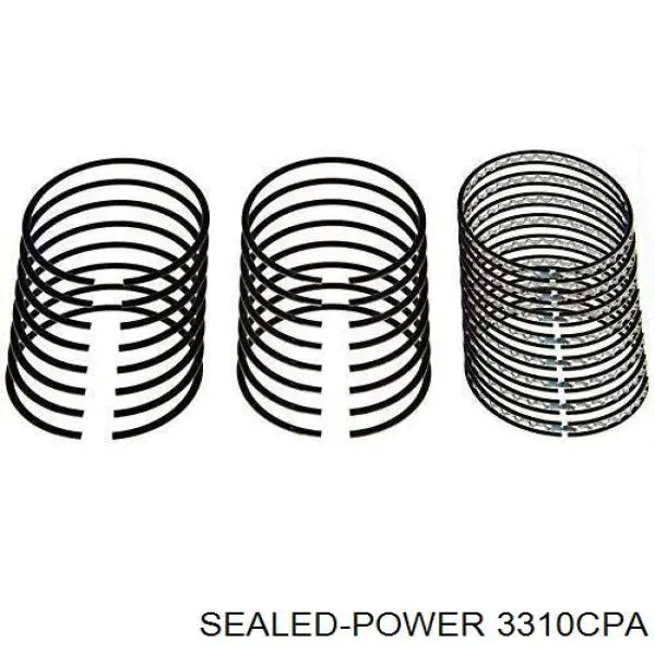 3310CPA Sealed Power вкладиші колінвала, шатунні, комплект, стандарт (std)