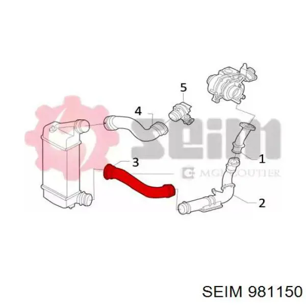 Шланг/патрубок интеркуллера Autotechteile 5080205 ціна, від 14.28 USD