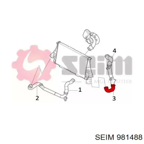 Шланг/патрубок интеркуллера Gates 090673 ціна, від 17.75 USD