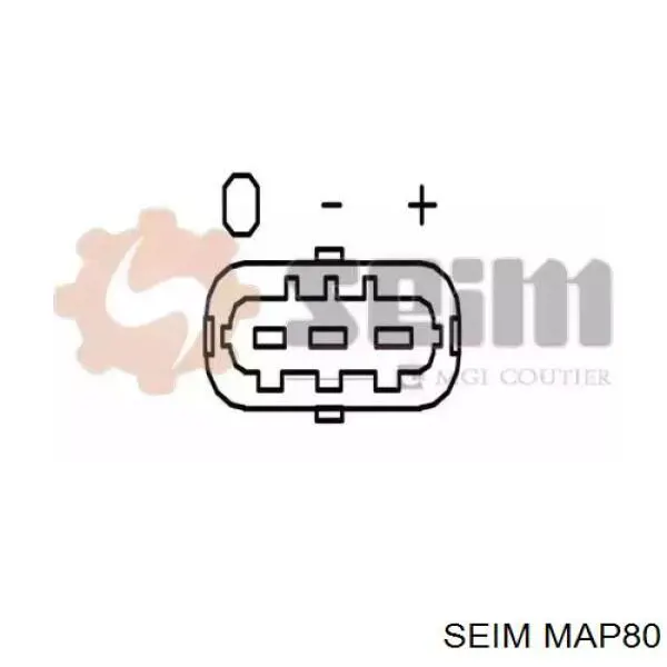 Датчик тиску наддуву (датчик нагнітання повітря в турбіну) MAP80 Seim