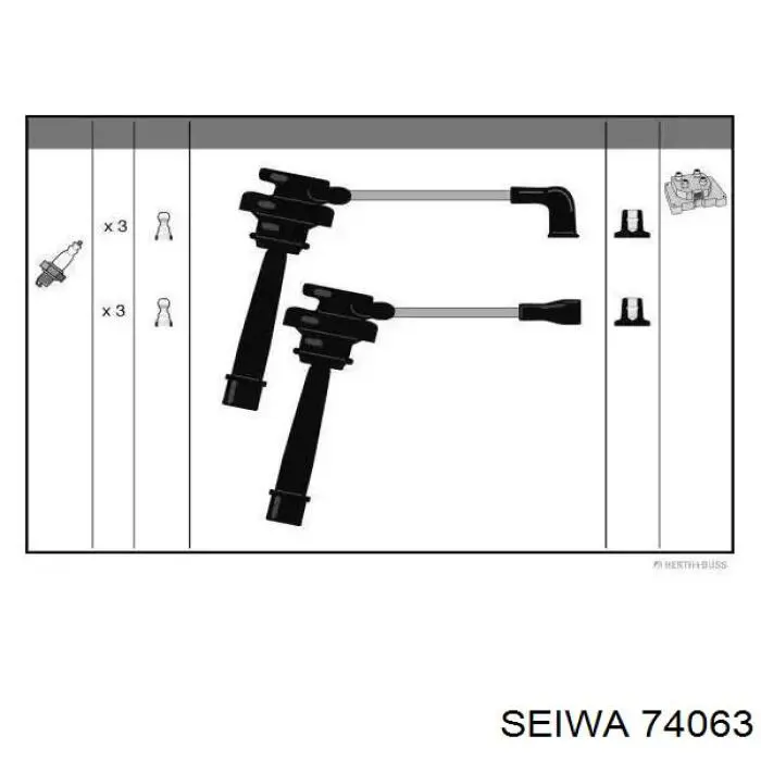 Високовольтні дроти 74063 Seiwa