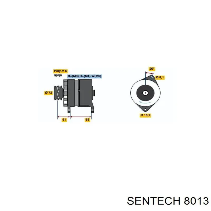 Купити 8013 Sentech Провід високовольтні, комплект