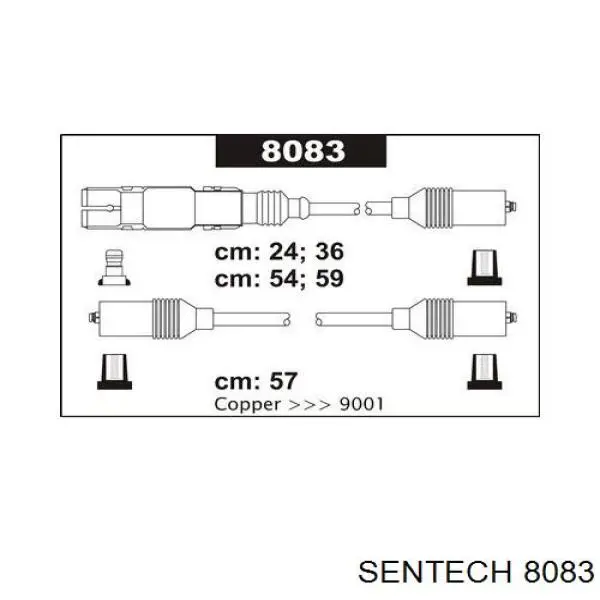 8083 Sentech Проводи високовольтні