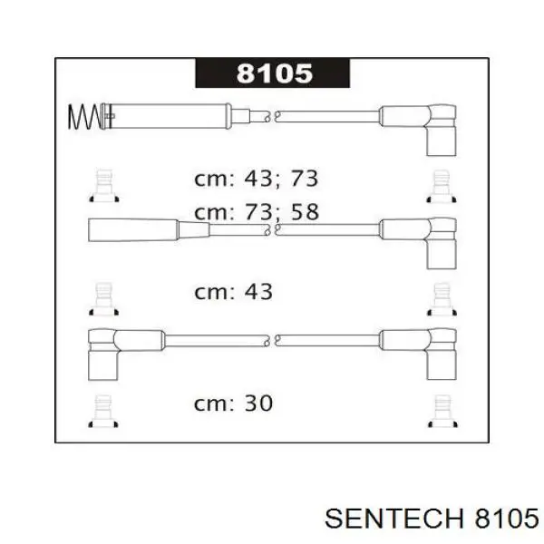 8105 Sentech Проводи високовольтні