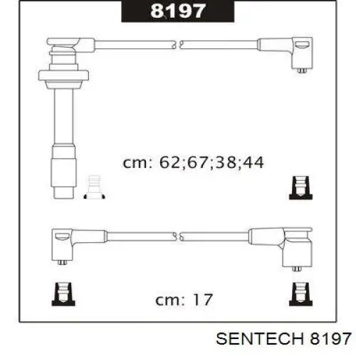 8197 Sentech Проводи високовольтні