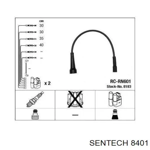 Дріт високовольтний, комплект 8401 Sentech