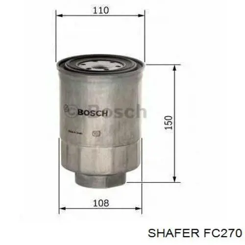 Фільтр тонкого очищення палива Shafer FC270 ціна, від 10.27 USD