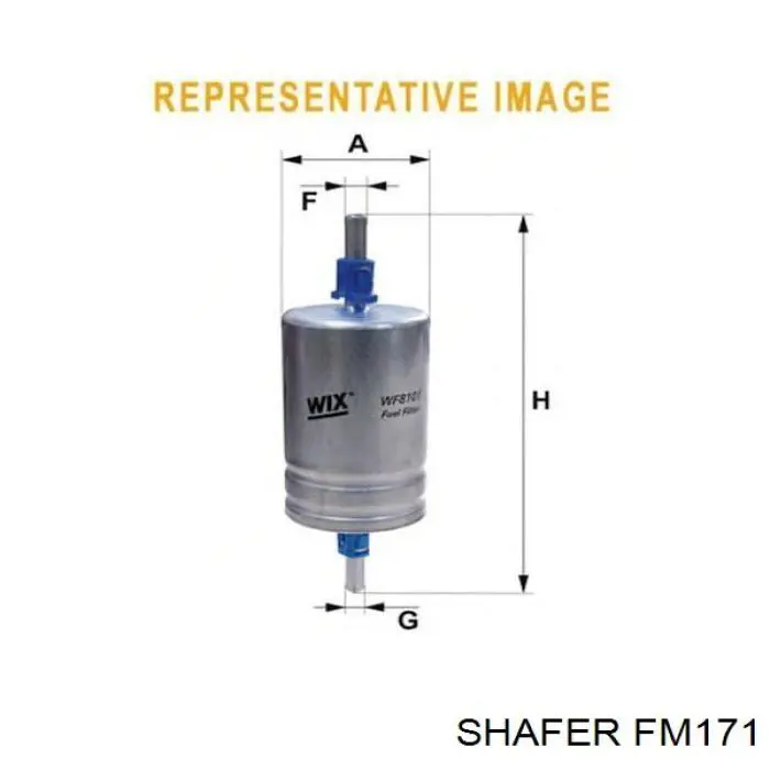Фільтр тонкого очищення палива Shafer FM171 ціна, від 3.06 USD