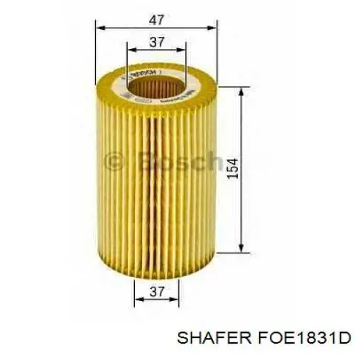 FOE1831D Shafer фільтр масляний
