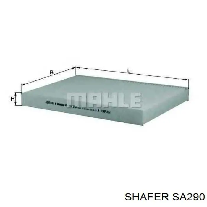 SA290 Shafer Внутрішньосалонний фільтр