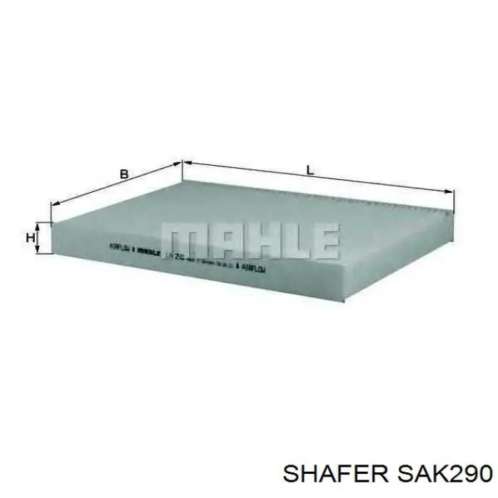 Фільтр повітряний обігрівача Shafer SAK290 ціна, від 5.61 USD