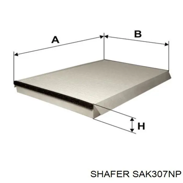 Купити SAK307NP Shafer Фільтр салону вугільний