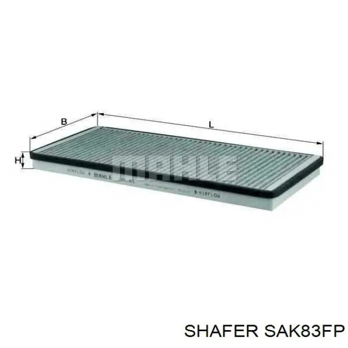 Купити SAK83FP Shafer Фільтр салону вугільний
