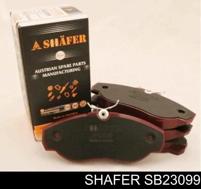 SB23099 Shafer колодки гальмівні передні, дискові