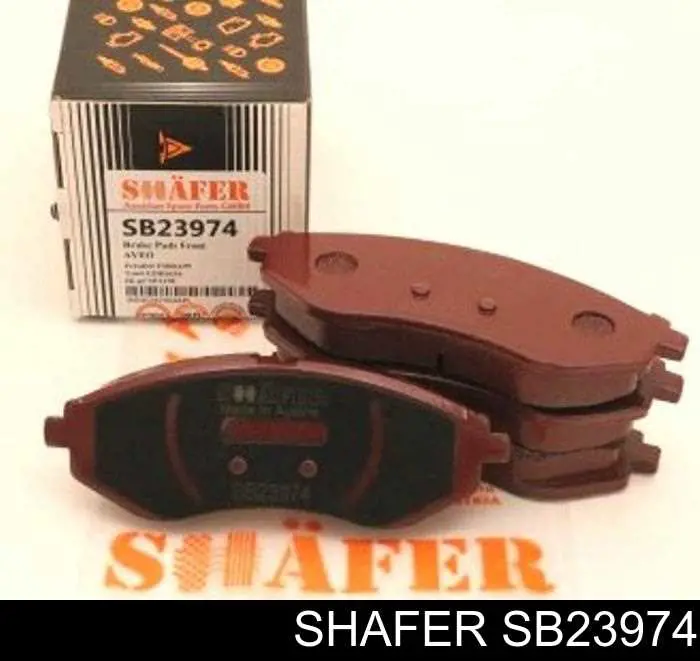 SB23974 Shafer колодки гальмівні передні, дискові
