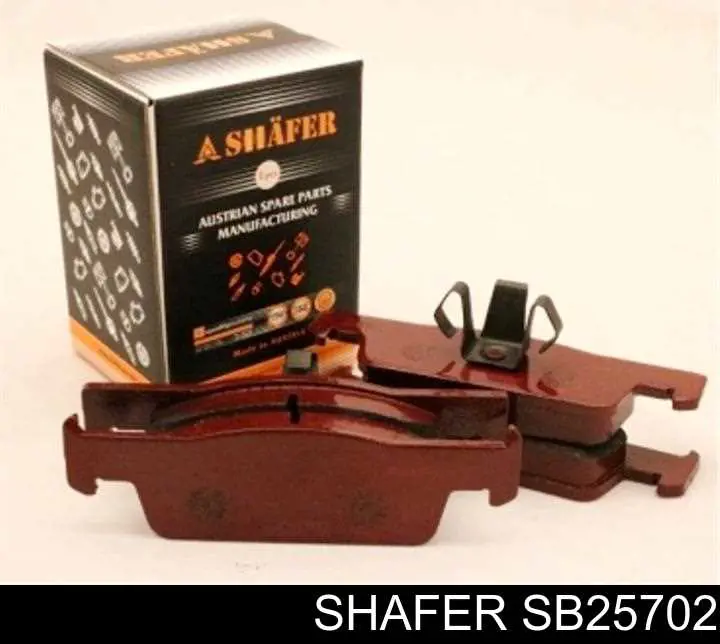 SB25702 Shafer колодки гальмівні передні, дискові