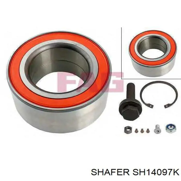 Комплект підшипник маточини передньої Shafer SH14097K ціна, від 15.12 USD