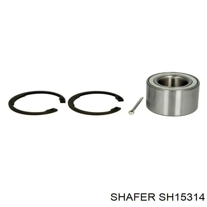 Комплект підшипник маточини передньої Shafer SH15314 ціна, від 6.88 USD