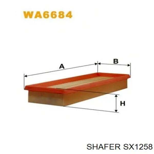 Повітряний фільтр SX1258 Shafer