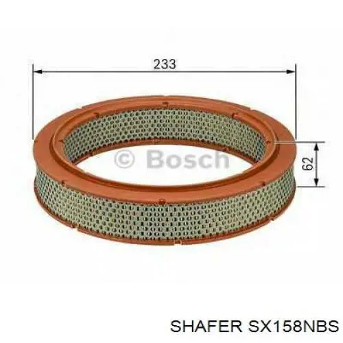 Елемент повітряного фільтра Shafer SX158NBS ціна, від 2.66 USD