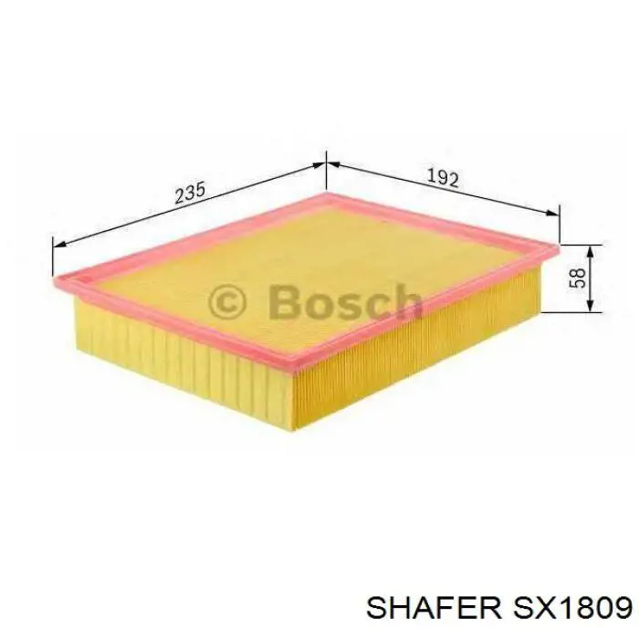 SX1809 Shafer Повітряний фільтр двигуна